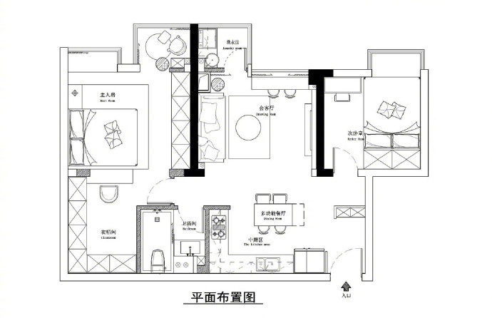 85平三室公寓設計，衣帽間無疑是最滿意